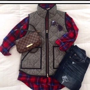 JCrew Herringbone vest NWOT
